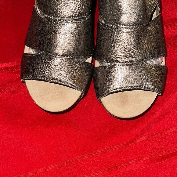 DANSKO Metallic Bronze Open-Toe Wedge Sandals Size 36 - Picture 5 of 11